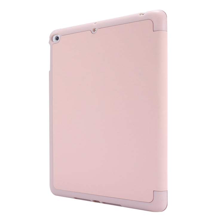 Skin Feel Pen Holder Tri-fold Tablet Leather Case For iPad Air 2 / Air / 9.7 2018 / 9.7 2017