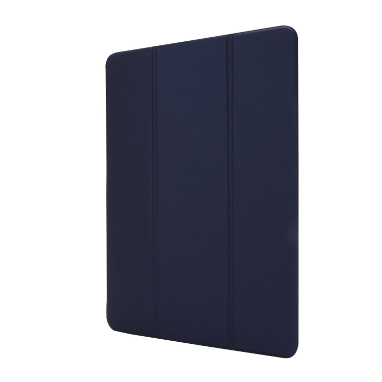 Skin Feel Pen Holder Tri-fold Tablet Leather Case For iPad Air 2 / Air / 9.7 2018 / 9.7 2017