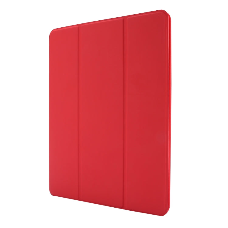 Skin Feel Pen Holder Tri-fold Tablet Leather Case For iPad Air 2 / Air / 9.7 2018 / 9.7 2017