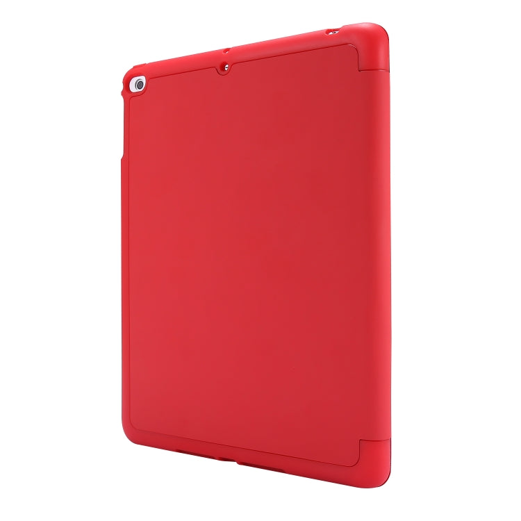 Skin Feel Pen Holder Tri-fold Tablet Leather Case For iPad Air 2 / Air / 9.7 2018 / 9.7 2017