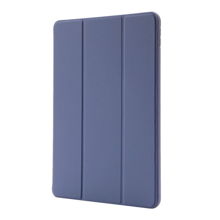 Skin Feel Pen Holder Tri-fold Tablet Leather Case For iPad 10.2 2019 / iPad 10.2 2020 / iPad Air 3 / iPad Pro 10.5