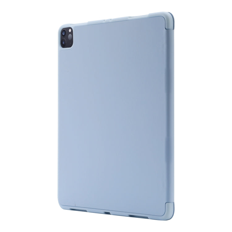 Skin Feel Pen Holder Tri-fold Tablet Leather Case For iPad Pro 11 2022 / 2021 / 2020 / 2018