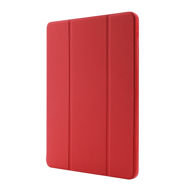 Skin Feel Pen Holder Tri-fold Tablet Leather Case For iPad Pro 11 2022 / 2021 / 2020 / 2018