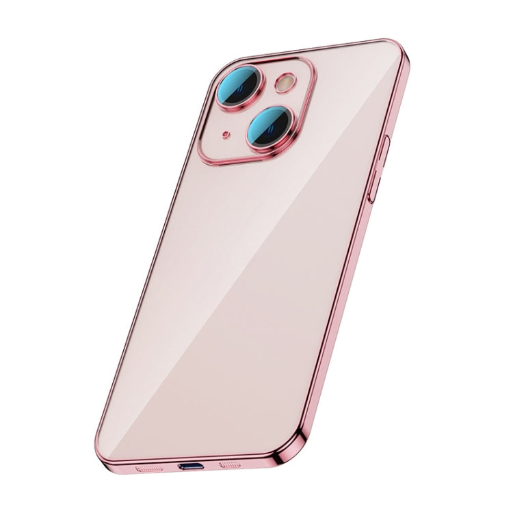 For iPhone 14 Glass Lens Protection PC Electroplating Phone Case