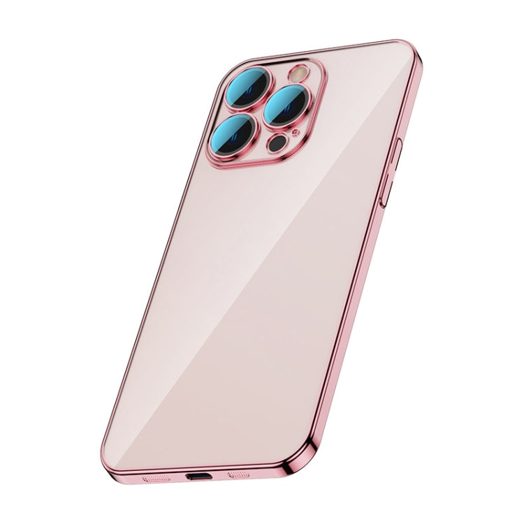 For iPhone 14 Pro Max Glass Lens Protection PC Electroplating Phone Case