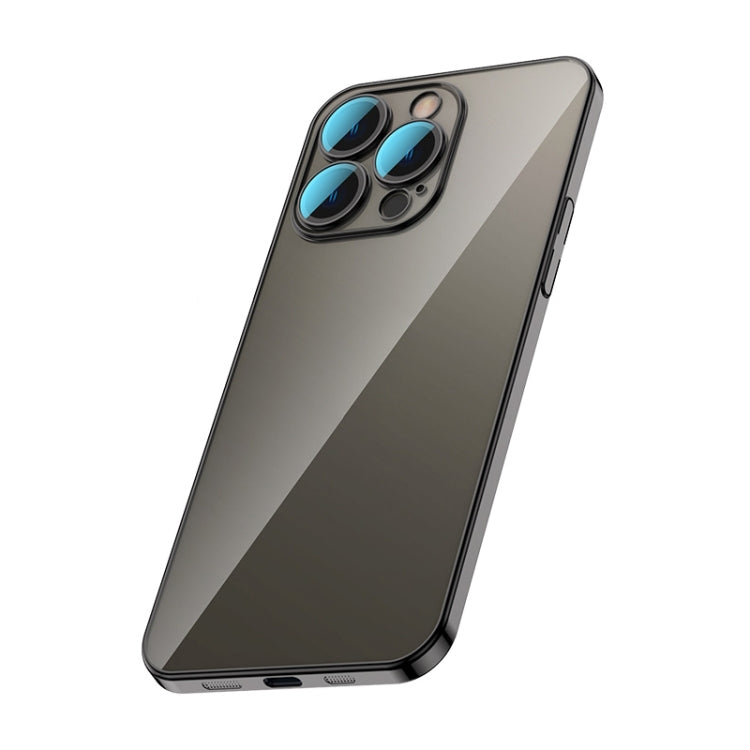 For iPhone 14 Pro Max Glass Lens Protection PC Electroplating Phone Case