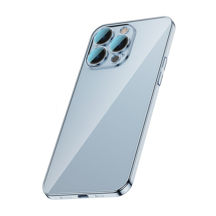 For iPhone 13 Pro Max Glass Lens Protection PC Electroplating Phone Case