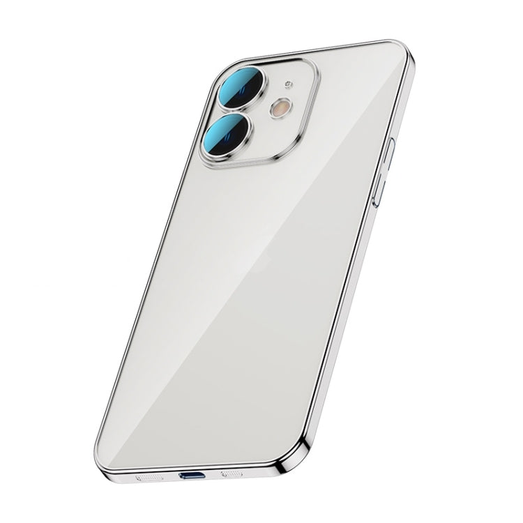 For iPhone 12 Glass Lens Protection PC Electroplating Phone Case