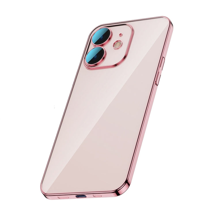 For iPhone 12 Glass Lens Protection PC Electroplating Phone Case
