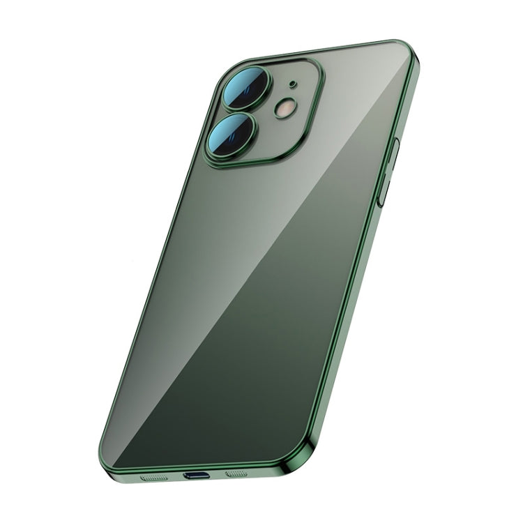For iPhone 12 Glass Lens Protection PC Electroplating Phone Case
