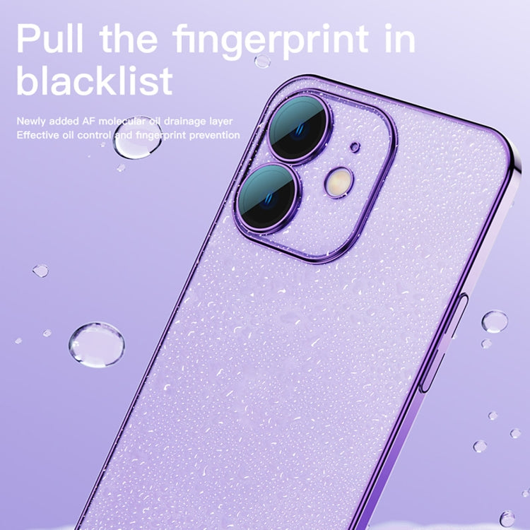 For iPhone 12 Glass Lens Protection PC Electroplating Phone Case