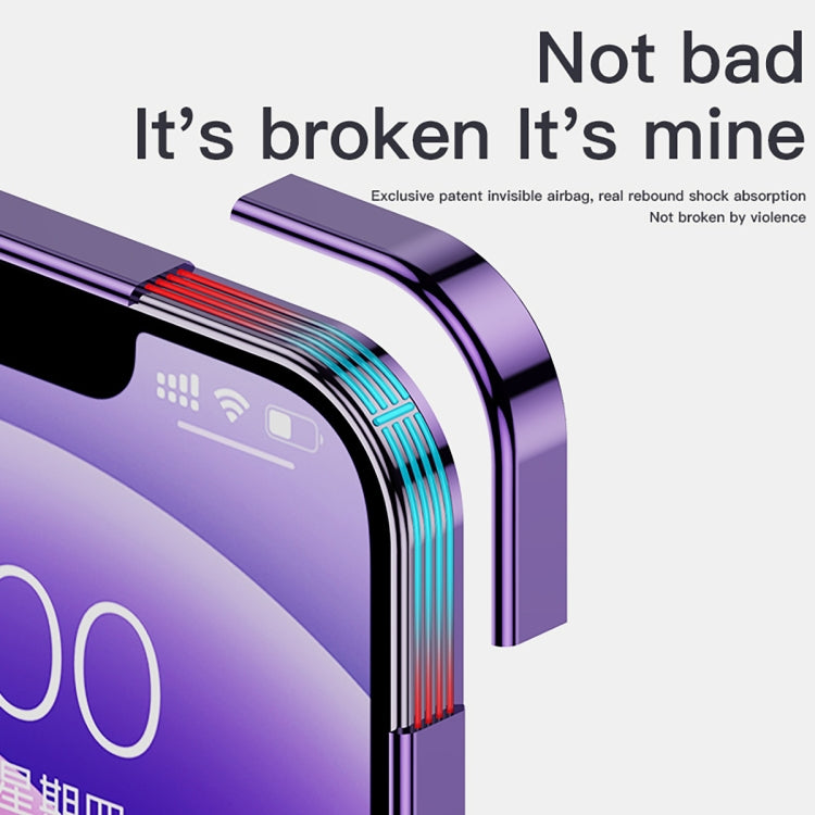 For iPhone 12 Glass Lens Protection PC Electroplating Phone Case