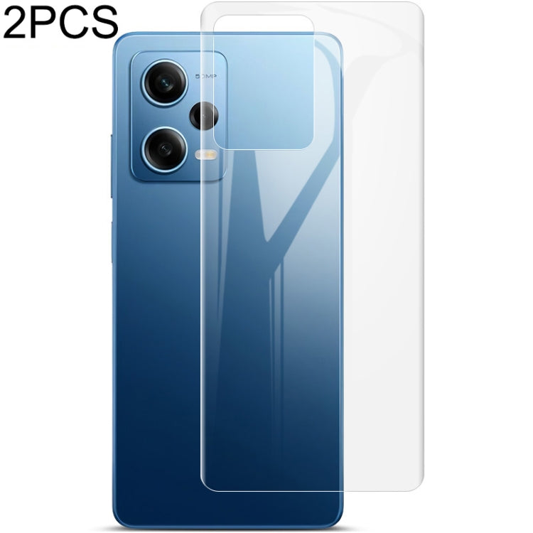 For Xiaomi Redmi Note 12 Pro 5G China/Indian 2pcs imak Curved Full Screen Protector Hydrogel Film Back Protector