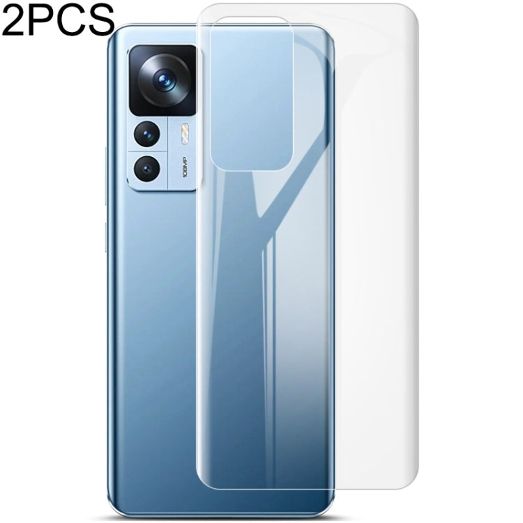For Xiaomi 12T/12T Pro/Redmi K50 Ultra 2pcs imak Curved Full Screen Protector Hydrogel Film Back Protector