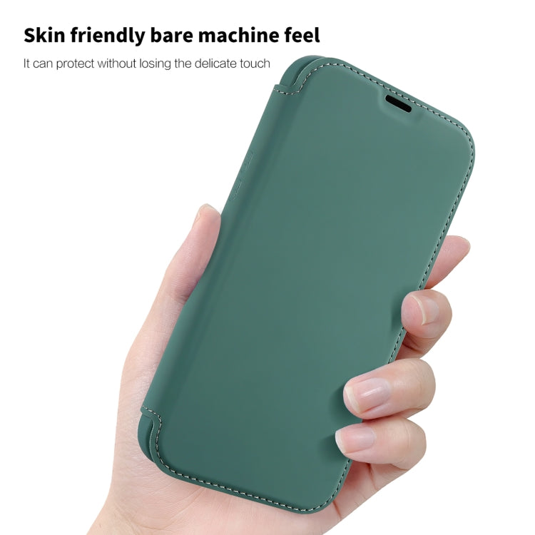 For Samsung Galaxy S23 5G Imitate Liquid Skin Feel Leather Phone Case with Card Slots