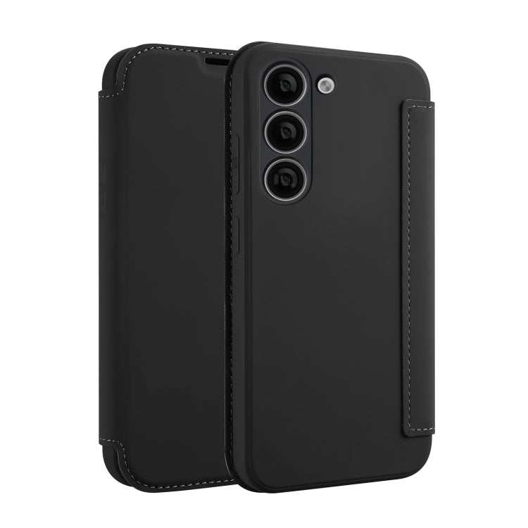 For Samsung Galaxy S23+ 5G Imitate Liquid Skin Feel Leather Phone Case with Card Slots