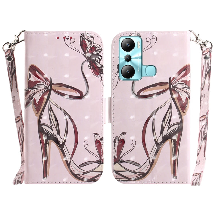 For Infinix Hot 20i 3D Colored Horizontal Flip Leather Phone Case