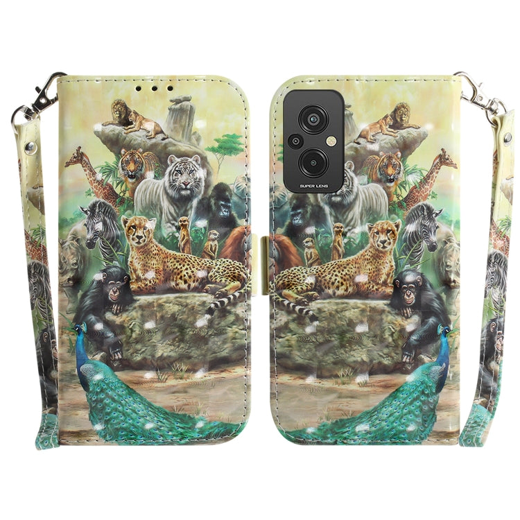 For Xiaomi Redmi 11 Prime 4G 3D Colored Horizontal Flip Leather Phone Case