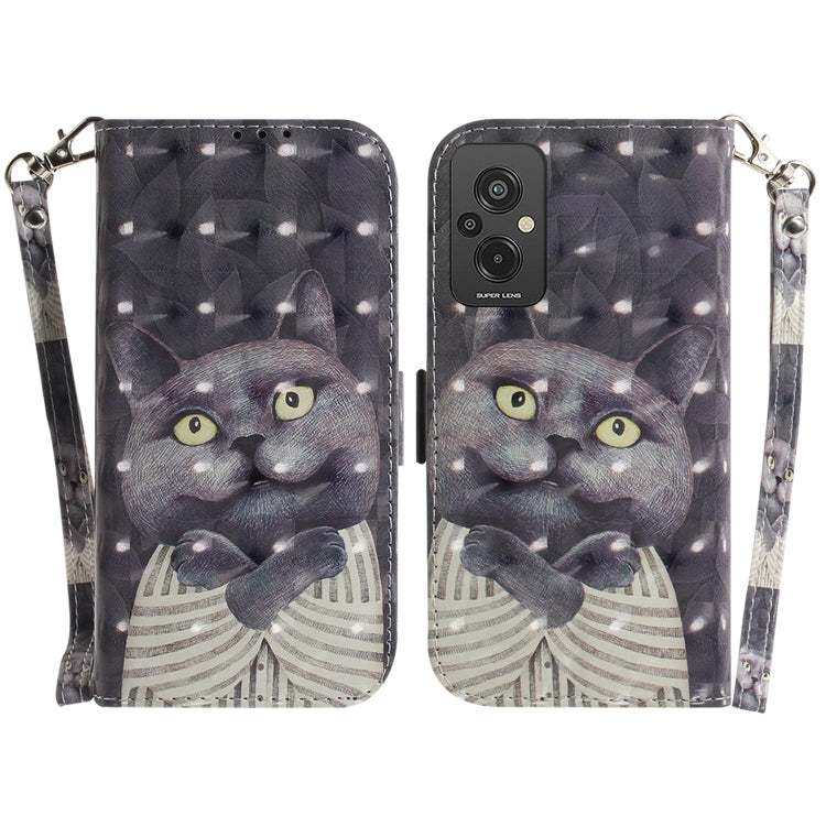 For Xiaomi Redmi 11 Prime 4G 3D Colored Horizontal Flip Leather Phone Case