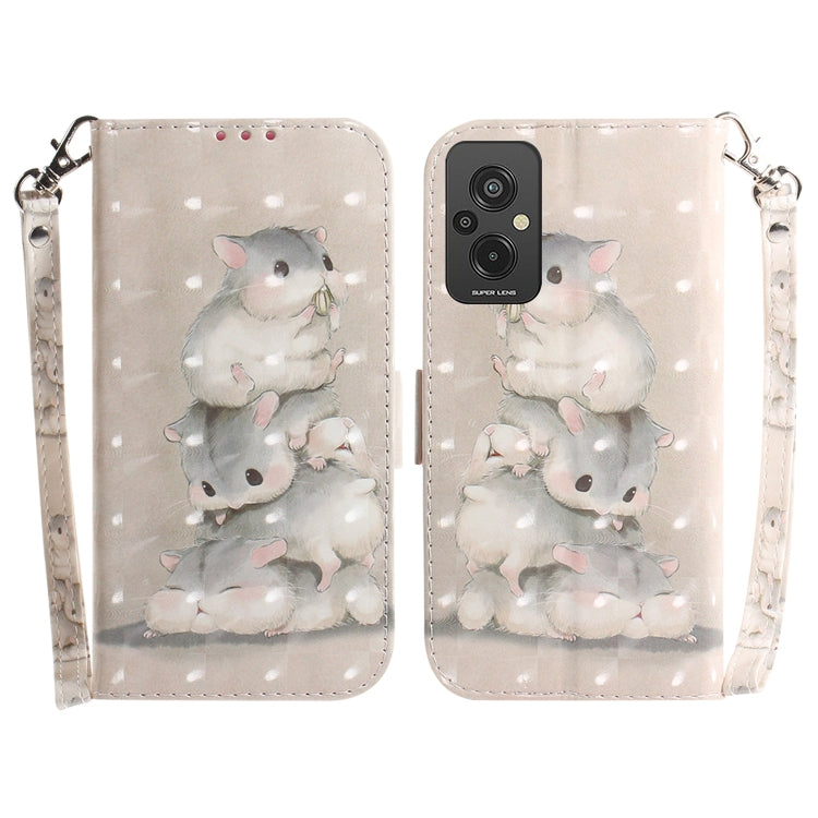 For Xiaomi Redmi 11 Prime 4G 3D Colored Horizontal Flip Leather Phone Case
