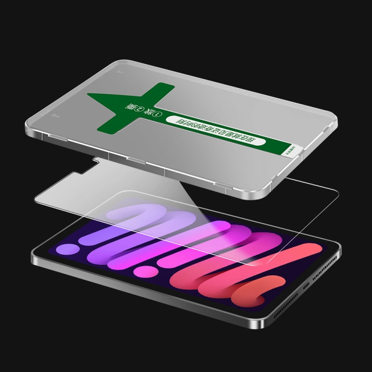 For iPad 10.2 2021 / 2020 / 2019 0.3mm Easy Install Green Light Eye-Protection Tempered Glass Film