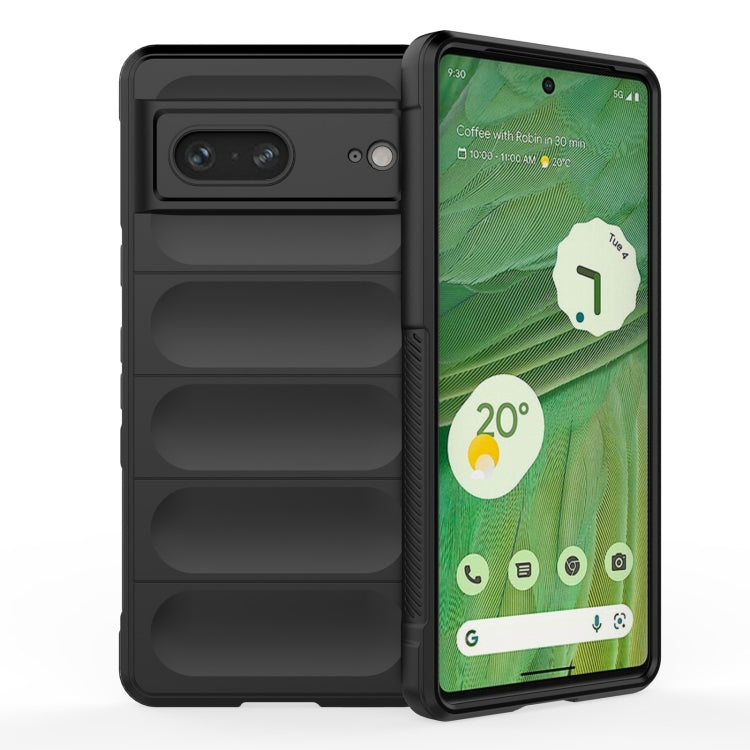 For Google Pixel 7 Magic Shield TPU + Flannel Phone Case