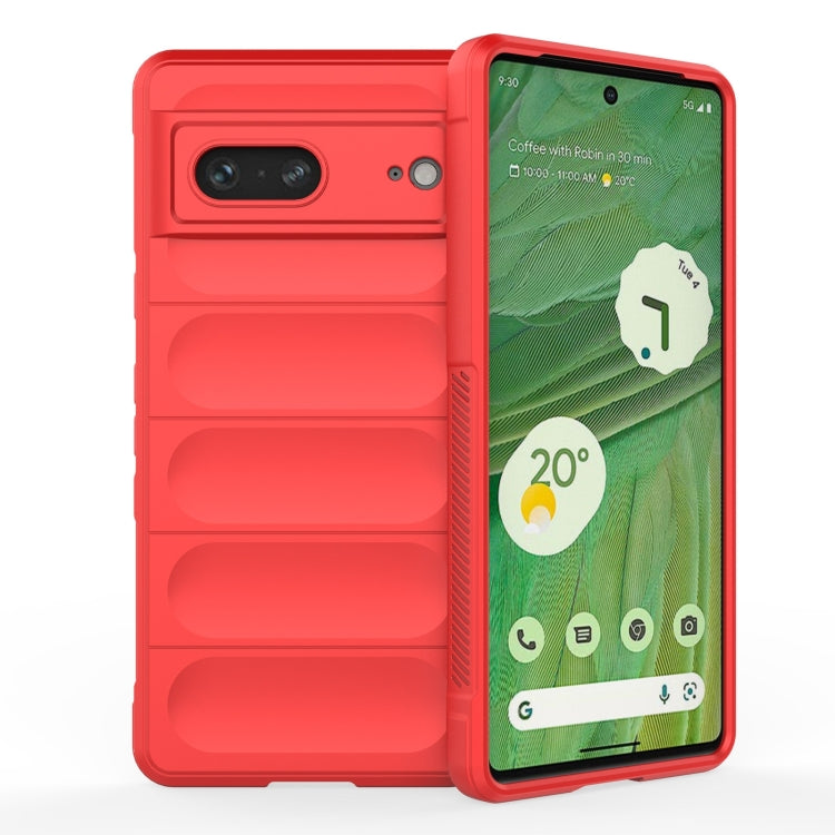 For Google Pixel 7 Magic Shield TPU + Flannel Phone Case