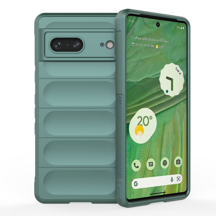For Google Pixel 7 Magic Shield TPU + Flannel Phone Case
