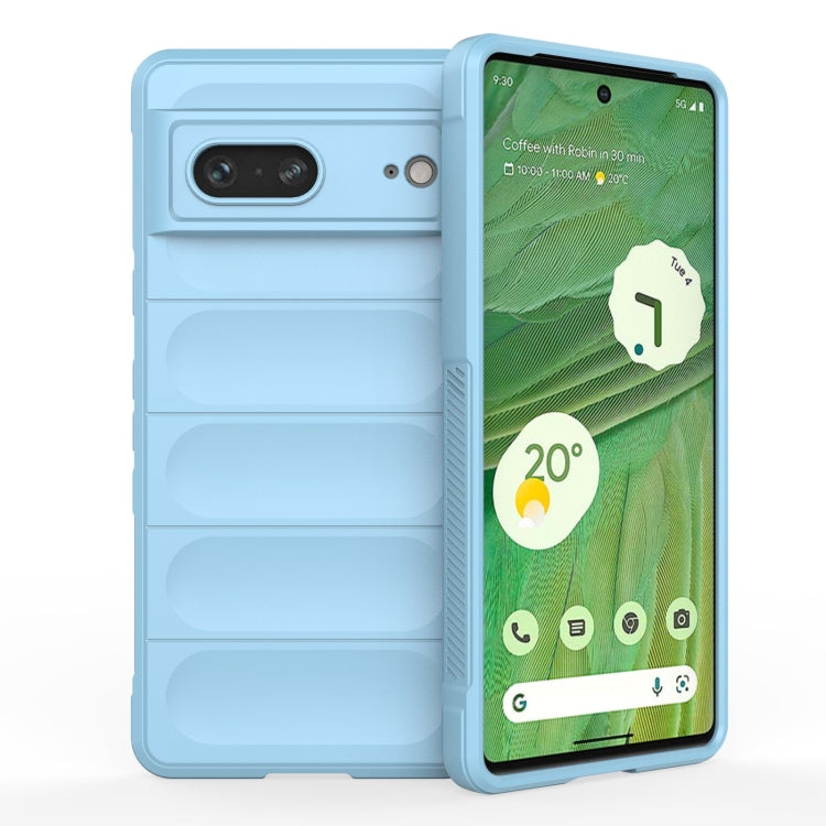 For Google Pixel 7 Magic Shield TPU + Flannel Phone Case