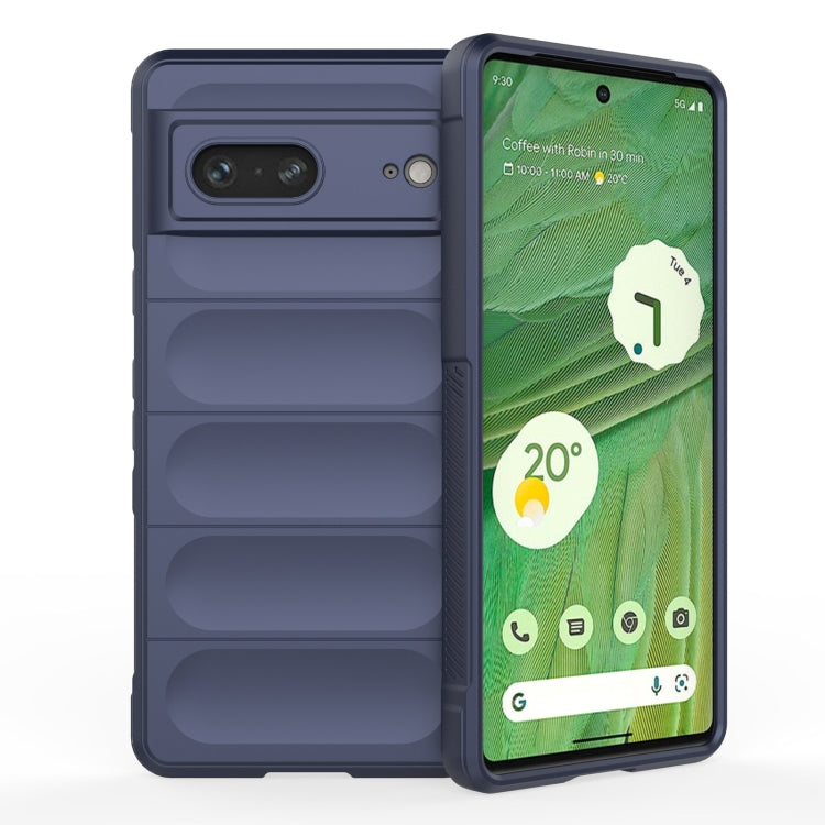 For Google Pixel 7 Magic Shield TPU + Flannel Phone Case
