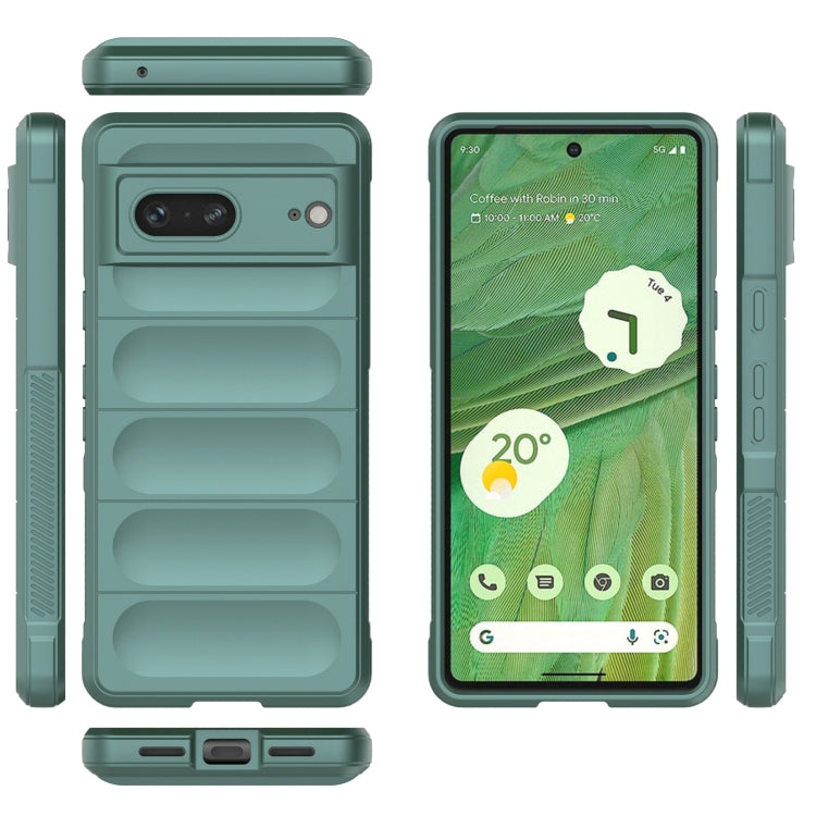 For Google Pixel 7 Magic Shield TPU + Flannel Phone Case