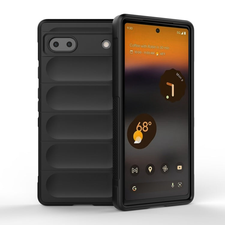 For Google Pixel 6a Magic Shield TPU + Flannel Phone Case