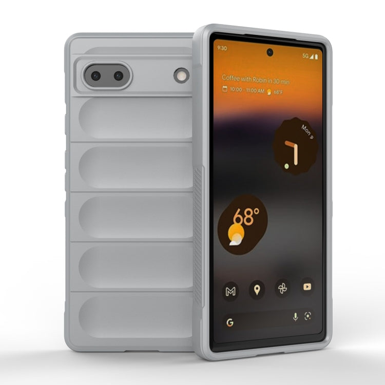 For Google Pixel 6a Magic Shield TPU + Flannel Phone Case