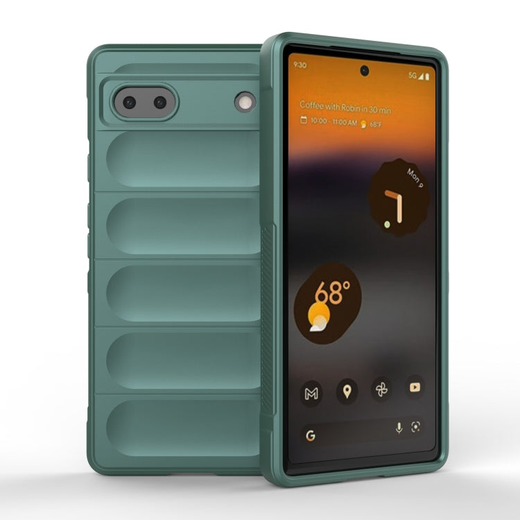 For Google Pixel 6a Magic Shield TPU + Flannel Phone Case