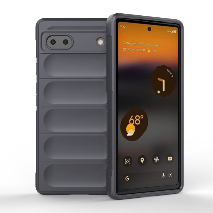 For Google Pixel 6a Magic Shield TPU + Flannel Phone Case