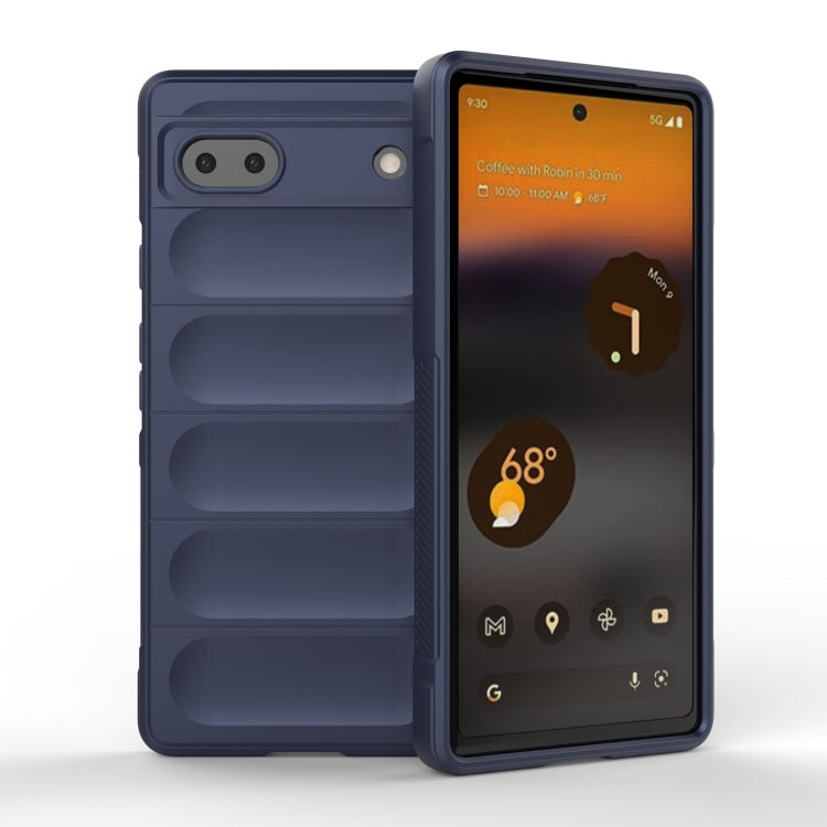 For Google Pixel 6a Magic Shield TPU + Flannel Phone Case
