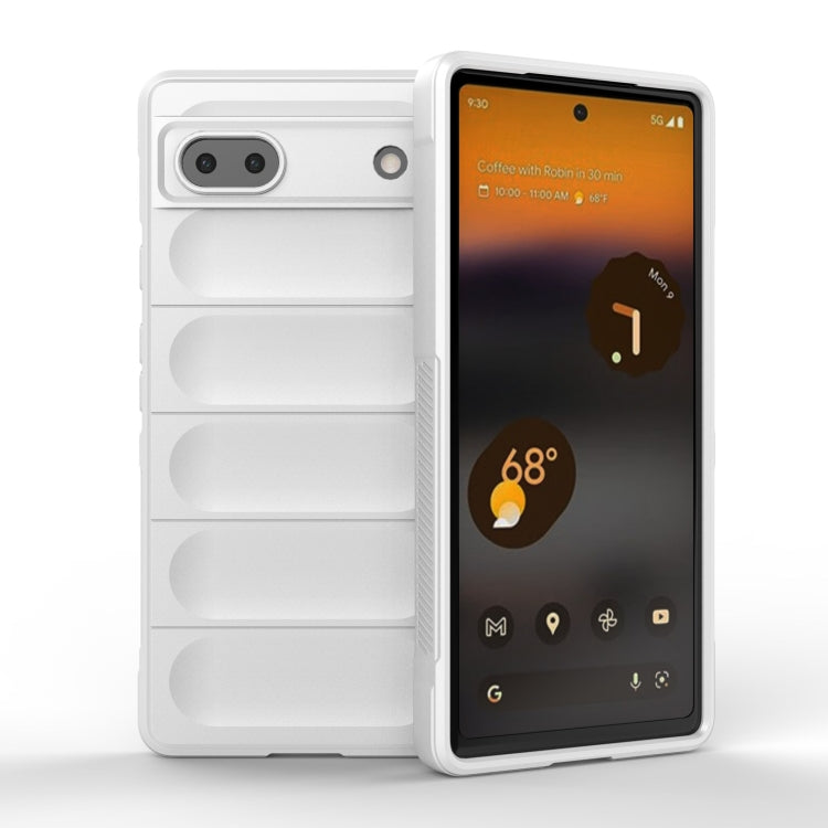 For Google Pixel 6a Magic Shield TPU + Flannel Phone Case