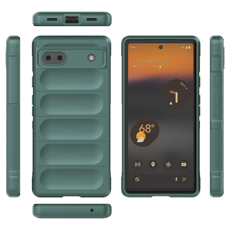 For Google Pixel 6a Magic Shield TPU + Flannel Phone Case