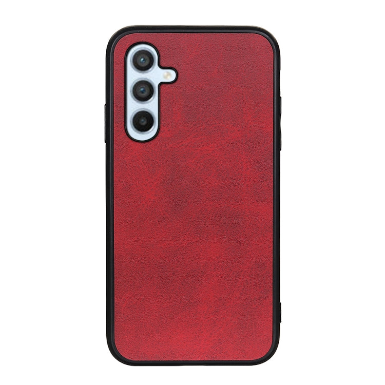 For Samsung Galaxy A54 5G Accurate Hole Two-color Calf Texture PU Phone Case