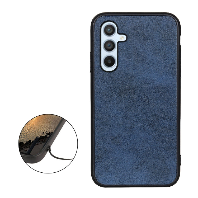 For Samsung Galaxy A54 5G Accurate Hole Two-color Calf Texture PU Phone Case