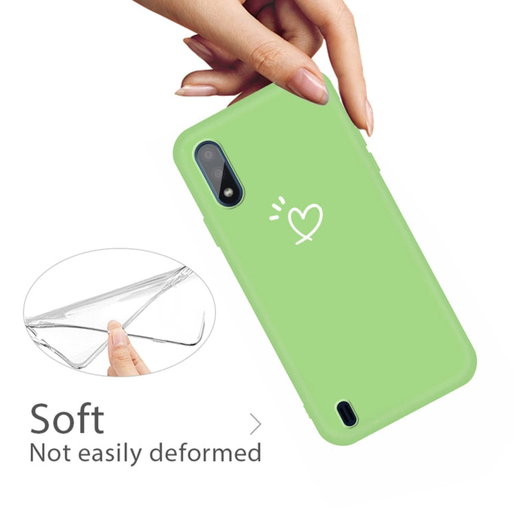 For Galaxy A01 Frosted Candy-Colored Ultra-thin TPU Phone