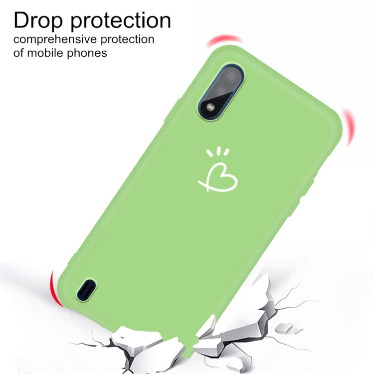 For Galaxy A01 Frosted Candy-Colored Ultra-thin TPU Phone