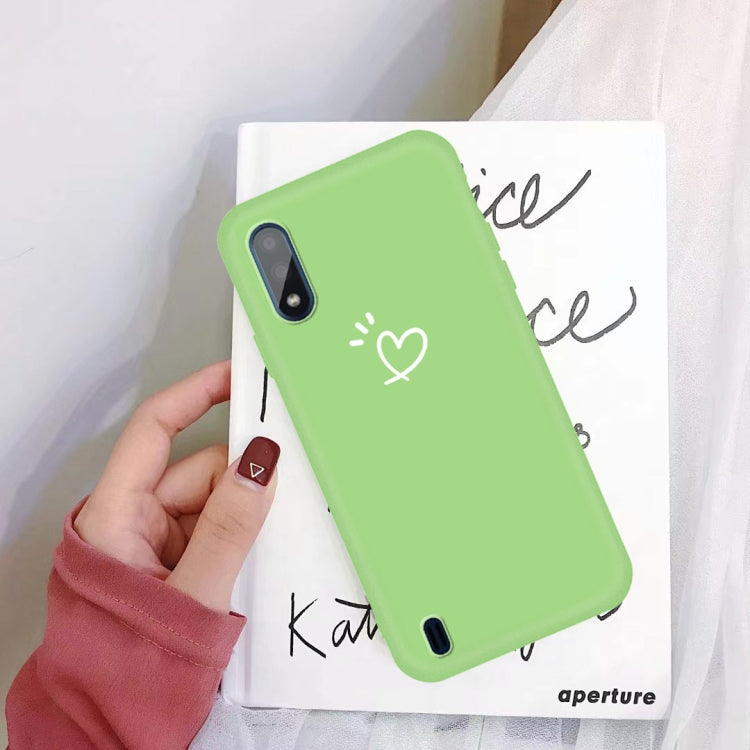 For Galaxy A01 Frosted Candy-Colored Ultra-thin TPU Phone