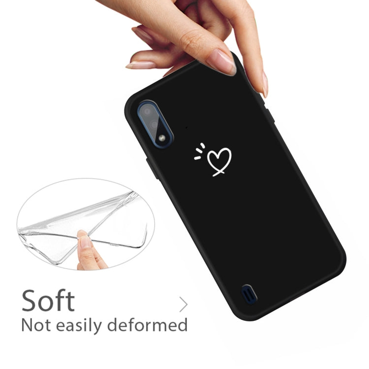 For Galaxy A01 Frosted Candy-Colored Ultra-thin TPU Phone