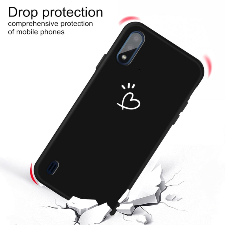For Galaxy A01 Frosted Candy-Colored Ultra-thin TPU Phone