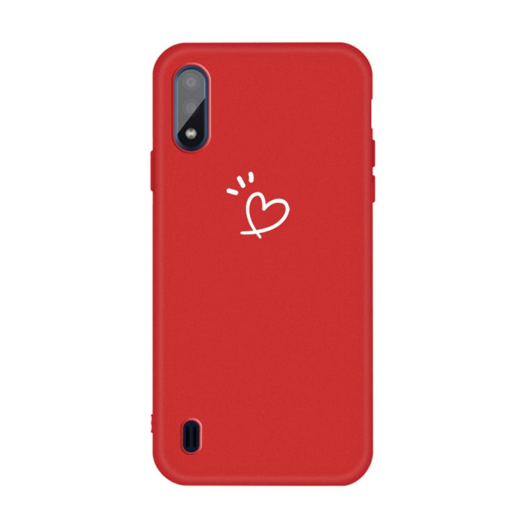 For Galaxy A01 Frosted Candy-Colored Ultra-thin TPU Phone