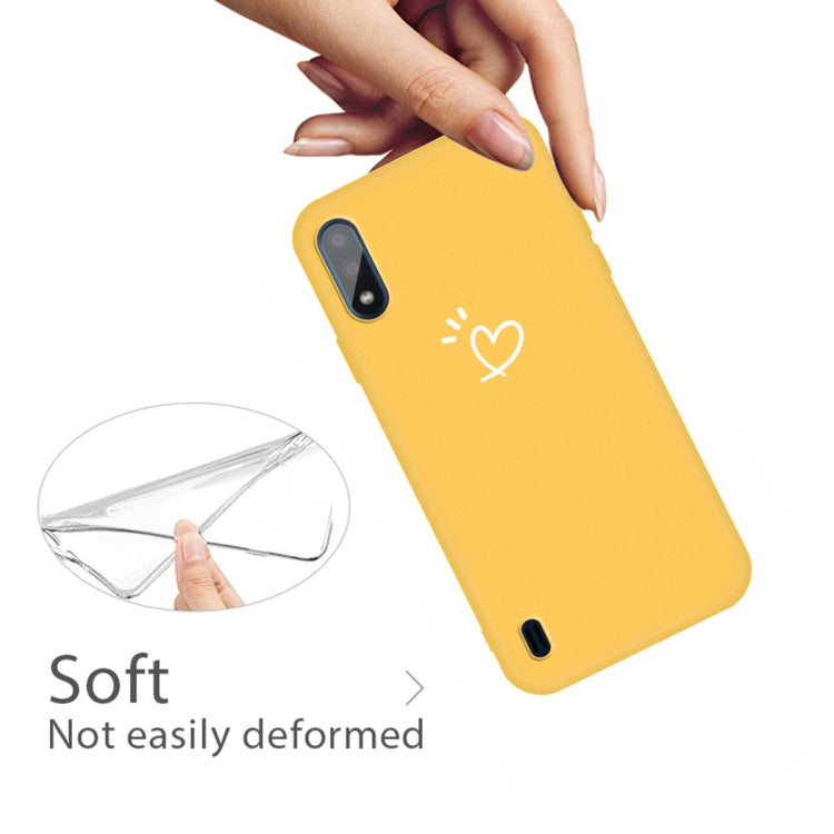 For Galaxy A01 Frosted Candy-Colored Ultra-thin TPU Phone