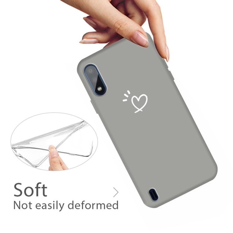 For Galaxy A01 Frosted Candy-Colored Ultra-thin TPU Phone
