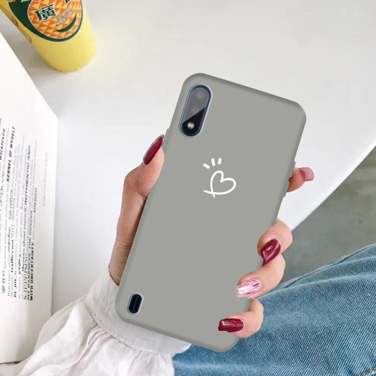 For Galaxy A01 Frosted Candy-Colored Ultra-thin TPU Phone
