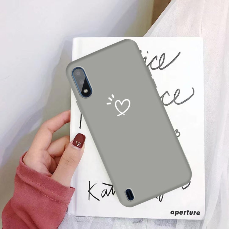 For Galaxy A01 Frosted Candy-Colored Ultra-thin TPU Phone